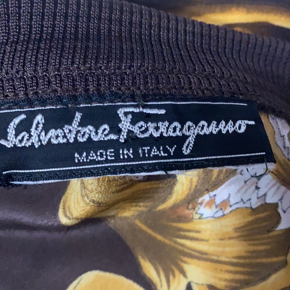 Salvadore ferragamo silk shirt